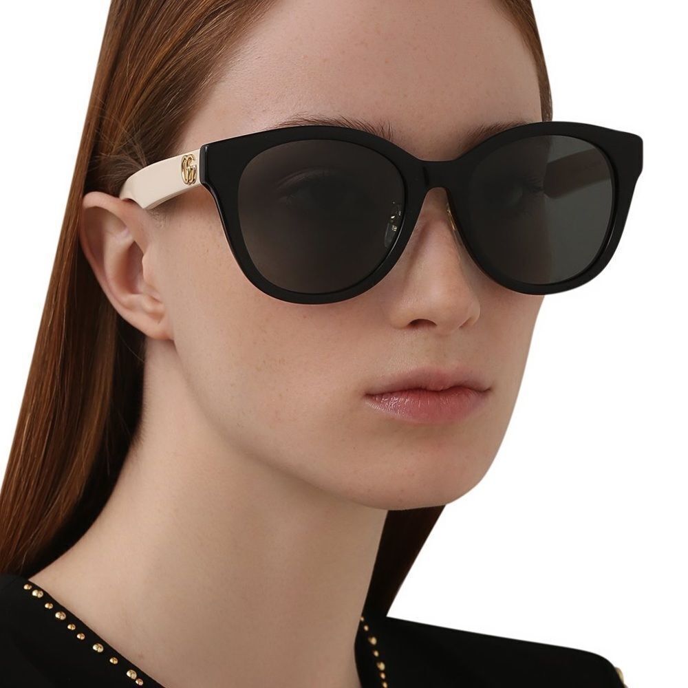 GUCCI GG1002SK 004 Black/White/Grey  Women Sunglasses
